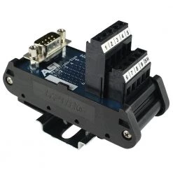 D-Sub Interface Module DIN Rail Mount 9-Pin Male by ASI