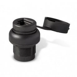 Waterproof RJ45 Connector 22 mm Mount Rear Fastening, Female to Female, Black Bezel by ASI