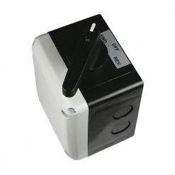 Motor Reversing Drum Switch with Maintained Action for 1.5 HP to 2 HP Motors Enclosure and Black Handle by ASI