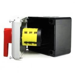 Single Phase Maintained Boat Lift Switch Kit for 1.5HP - 2HP Motors, Red Handle by ASI -ELECTRICAL TOOLS Store asi control stations p0202499s rh ekit 4f 1000