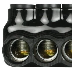 14-2 AWG Multi Tap Connector Insulated Dual Side Entry 5 Ports, Black by ASI -ELECTRICAL TOOLS Store asi wire connectors wire terminals aicd2 5 1f 1000