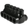 14-2 AWG Multi Tap Connector Insulated Dual Side Entry 5 Ports, Black by ASI