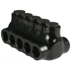 14-2 AWG Multi Tap Connector Insulated Dual Side Entry 5 Ports, Black by ASI