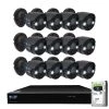 16-Channel 5MP 4TB NVR Security Camera System with 12 Wired Bullet Cameras 3.6 mm Fixed Lens 2-Way Audio, Spotlight by GW Security