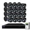 16-Channel 5MP 4TB NVR Security Camera System with 16 Wired Bullet Cameras 3.6 mm Fixed Lens 2-Way Audio, Spotlight by GW Security