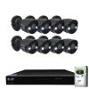 8-Channel 5MP 2TB NVR Security Camera System with 8 Wired Bullet Cameras 3.6 mm Fixed Lens 2-Way Audio, Spotlight by GW Security
