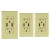 3.4 Amp USB/20 Amp AC Outlet AC Wall Outlet with USB Charging Ports and Includes Wall Plate, Ivory (3-Pack) by ASI