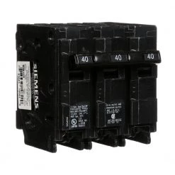 40 Amp Three-Pole Type QP Circuit Breaker by Siemens -ELECTRICAL TOOLS Store siemens 3 pole breakers q340 1f 1000