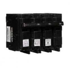 50 Amp Three-Pole Type QP Circuit Breaker with 120-Volt Shunt Trip by Siemens -ELECTRICAL TOOLS Store siemens 3 pole breakers q35000s01 1f 1000