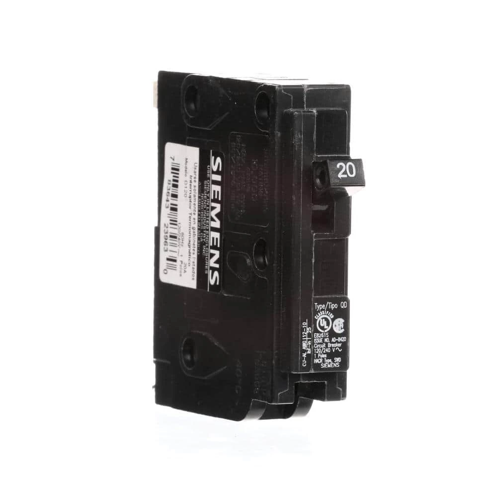 20 Amp Double-Pole Type QD Replacement Circuit Breaker by Siemens 4 20 Amp Double-Pole Type QD Replacement Circuit Breaker by Siemens - Image 4