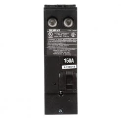 150 Amp Double-Pole Type QNH 22kA Reverse Handle Circuit Breaker by Siemens