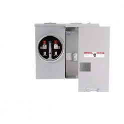 125 Amp 2-Space 2-Circuit OH/UG Fed Surface Mount Ring Type Meter Main by Siemens