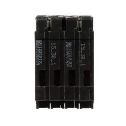 Triplex 2-Outer 15 Amp Single-Pole and 1-Inner 30 Amp Double-Pole Circuit Breaker by Siemens 11 Triplex 2-Outer 15 Amp Single-Pole and 1-Inner 30 Amp Double-Pole Circuit Breaker by Siemens -ELECTRICAL TOOLS Store siemens quad breakers q21530ct 1d 1000