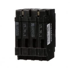 Triplex 2-Outer 15 Amp Single-Pole and 1-Inner 30 Amp Double-Pole Circuit Breaker by Siemens 12 Triplex 2-Outer 15 Amp Single-Pole and 1-Inner 30 Amp Double-Pole Circuit Breaker by Siemens -ELECTRICAL TOOLS Store siemens quad breakers q21530ct 66 1000