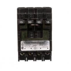 15 Amp Double-Pole/50 Amp Double-Pole Quadplex Circuit Breaker by Siemens