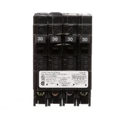 30 Amp Double-Pole and (2) 30 Amp Single-Pole Type QT Quad Circuit Breaker by Siemens