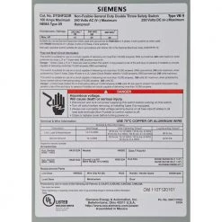General Duty Double Throw 100 Amp 240-Volt 3-Pole Outdoor Non-Fusible Safety Switch by Siemens -ELECTRICAL TOOLS Store siemens safety switches dtgnf323r 4f 1000