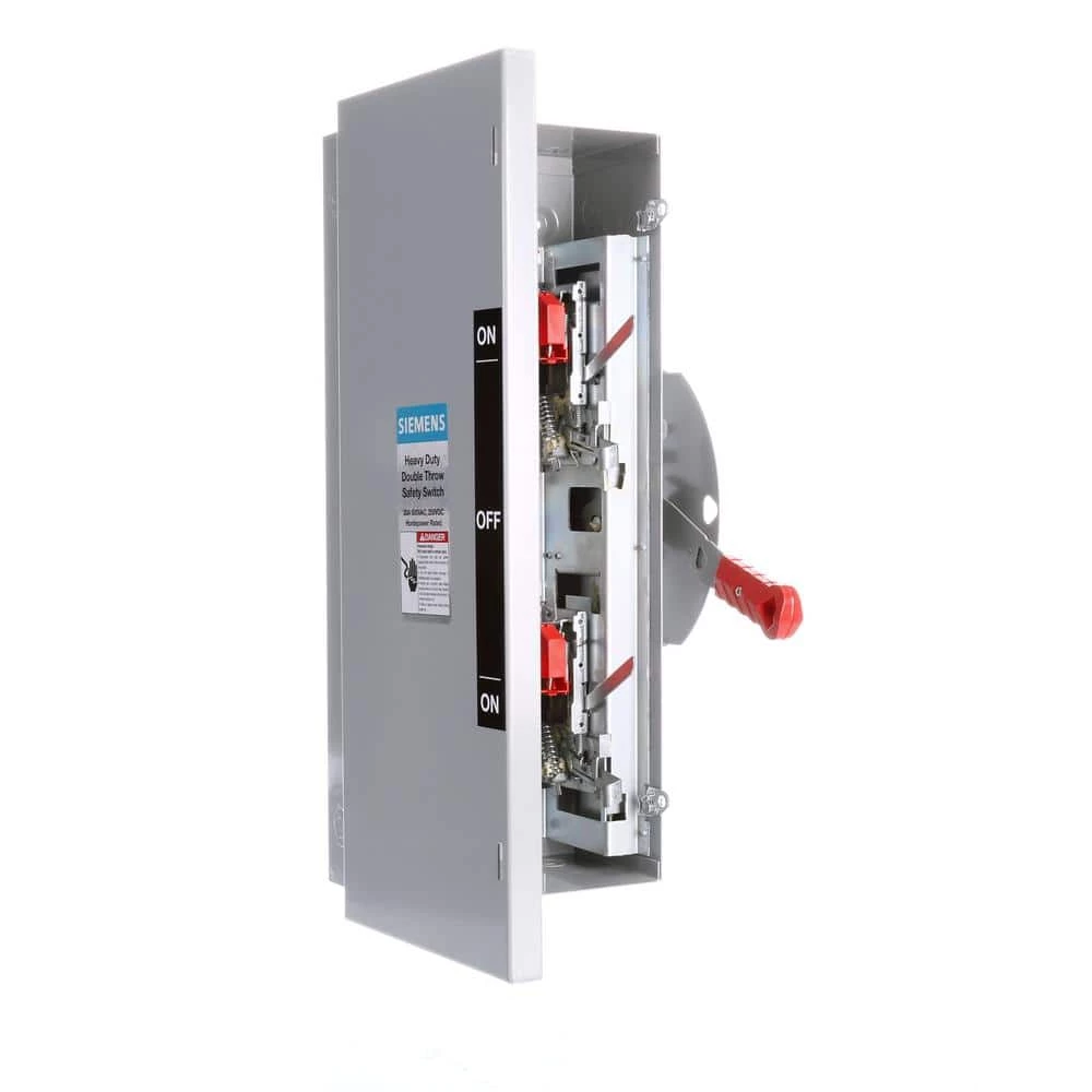 Double Throw 30 Amp 600-Volt 3-Pole Indoor Non-Fusible Safety Switch by Siemens 4 Double Throw 30 Amp 600-Volt 3-Pole Indoor Non-Fusible Safety Switch by Siemens - Image 4