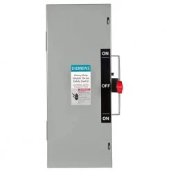 Double Throw 30 Amp 600-Volt 3-Pole Indoor Non-Fusible Safety Switch by Siemens