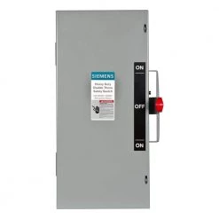Double Throw 60 Amp 600-Volt 3-Pole Indoor Non-Fusible Safety Switch by Siemens