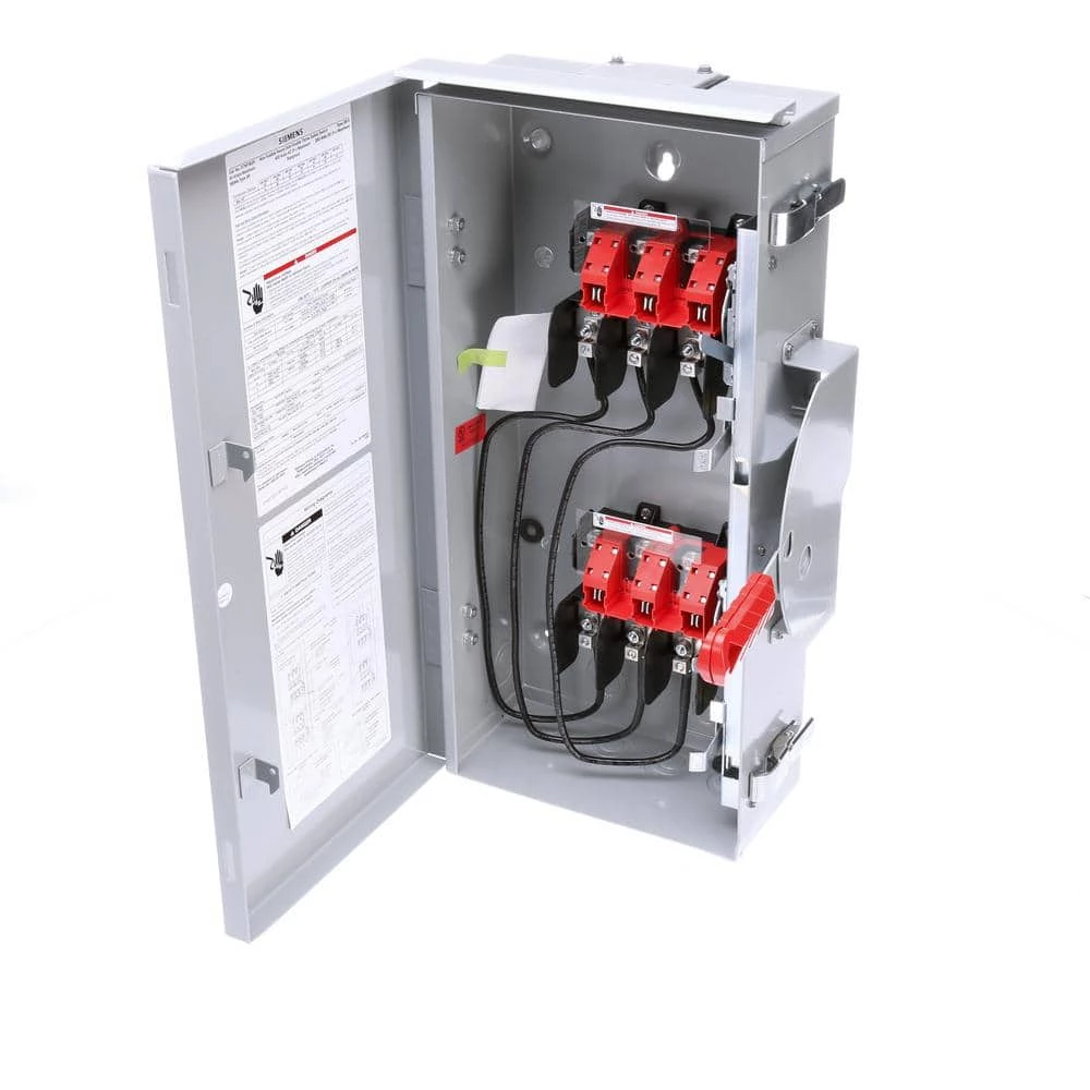 Double Throw 60 Amp 600-Volt 3-Pole Outdoor Non-Fusible Safety Switch by Siemens 5 Double Throw 60 Amp 600-Volt 3-Pole Outdoor Non-Fusible Safety Switch by Siemens - Image 5