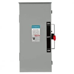 Double Throw 60 Amp 600-Volt 3-Pole Outdoor Non-Fusible Safety Switch by Siemens