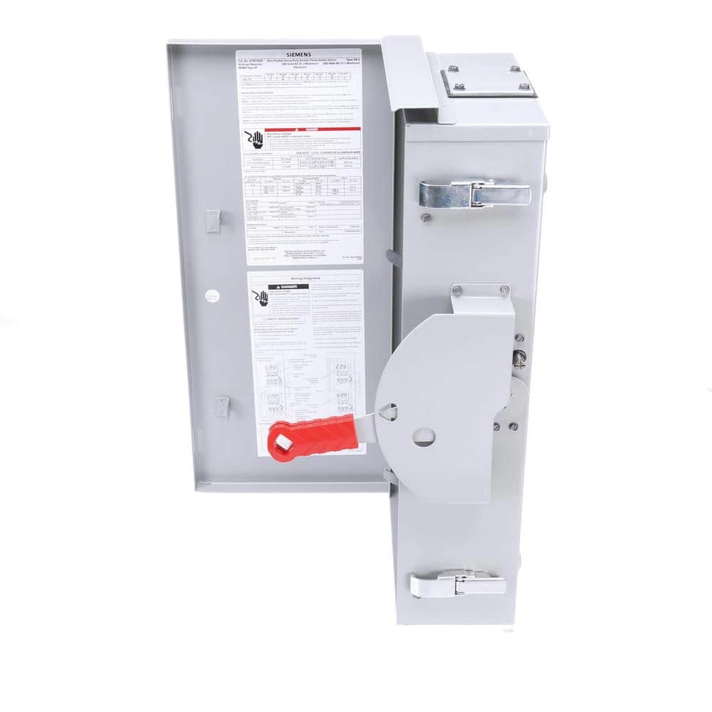 Double Throw 60 Amp 600-Volt 3-Pole Outdoor Non-Fusible Safety Switch by Siemens 6 Double Throw 60 Amp 600-Volt 3-Pole Outdoor Non-Fusible Safety Switch by Siemens - Image 6