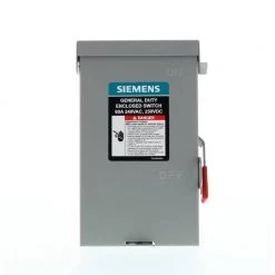 General Duty 60 Amp 3-Pole 3-Wire 240-Volt Non-Fusible Indoor Safety Switch by Siemens -ELECTRICAL TOOLS Store siemens safety switches gnf322a 4f 1000