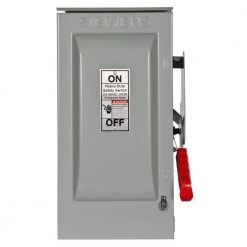 Heavy Duty 30 Amp 600-Volt 3-Pole Outdoor Fusible Safety Switch with Neutral by Siemens