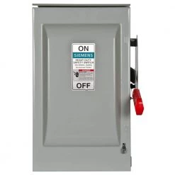 Heavy Duty 30 Amp 600-Volt 3-Pole Outdoor Oversized Fusible Safety Switch by Siemens