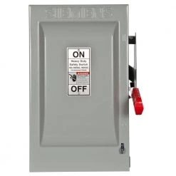 Heavy Duty 60 Amp 600-Volt 3-Pole Indoor Fusible Safety Switch with Neutral by Siemens