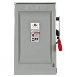 Heavy Duty 60 Amp 600-Volt 3-Pole Outdoor Fusible Safety Switch by Siemens