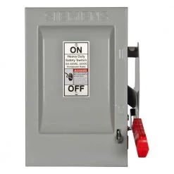 Heavy Duty 30 Amp 600-Volt 3-Pole Indoor Non-Fusible Safety Switch by Siemens