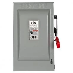 Heavy Duty 60 Amp 600-Volt 3-Pole Indoor Non-Fusible Safety Switch by Siemens