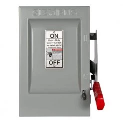 Heavy Duty 60 Amp 600-Volt 3-Pole Indoor Non-Fusible Compact Safety Switch by Siemens