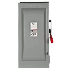Heavy Duty 100 Amp 600-Volt 3-Pole Outdoor Non-Fusible Safety Switch by Siemens
