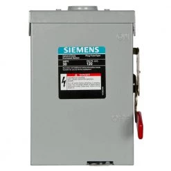 General Duty 30 Amp 240-Volt 1-Pole Outdoor Fusible Safety Switch with Neutral by Siemens