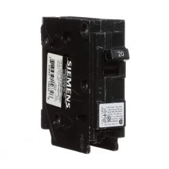20 Amp Single-Pole Type QPH 22kA Circuit Breaker by Siemens -ELECTRICAL TOOLS Store siemens single pole breakers q120h 1f 1000