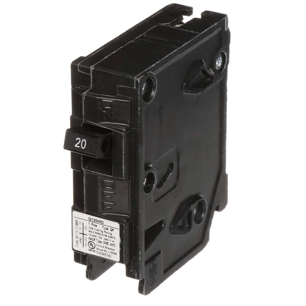 20 Amp Single-Pole Type QP Circuit Breaker For Use With HID Lighting by Siemens 5 20 Amp Single-Pole Type QP Circuit Breaker For Use With HID Lighting by Siemens - Image 5
