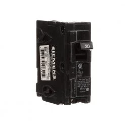 20 Amp Single-Pole Type QP Circuit Breaker by Siemens -ELECTRICAL TOOLS Store siemens single pole breakers q120u 4f 1000
