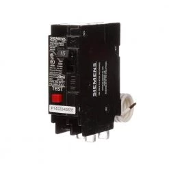 15 Amp Single-Pole Type QE Ground Fault Equipment Protection Circuit Breaker by Siemens