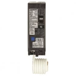 15 Amp 1 in. Single-Pole Combination AFCI Circuit Breaker by Siemens