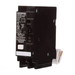 20 Amp Single Pole Type QPF2 GFCI Circuit Breaker by Siemens -ELECTRICAL TOOLS Store siemens single pole breakers us2 qf120ap 44 1000