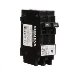 (2) 20 Amp Tandem Single Pole Type QT NCL-Circuit Breaker by Siemens -ELECTRICAL TOOLS Store siemens tandem breakers q2020ncu 1f 1000