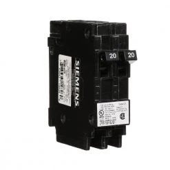 20 Amp Tandem Single Pole Type QT Circuit Breaker by Siemens -ELECTRICAL TOOLS Store siemens tandem breakers q2020u 4f 1000