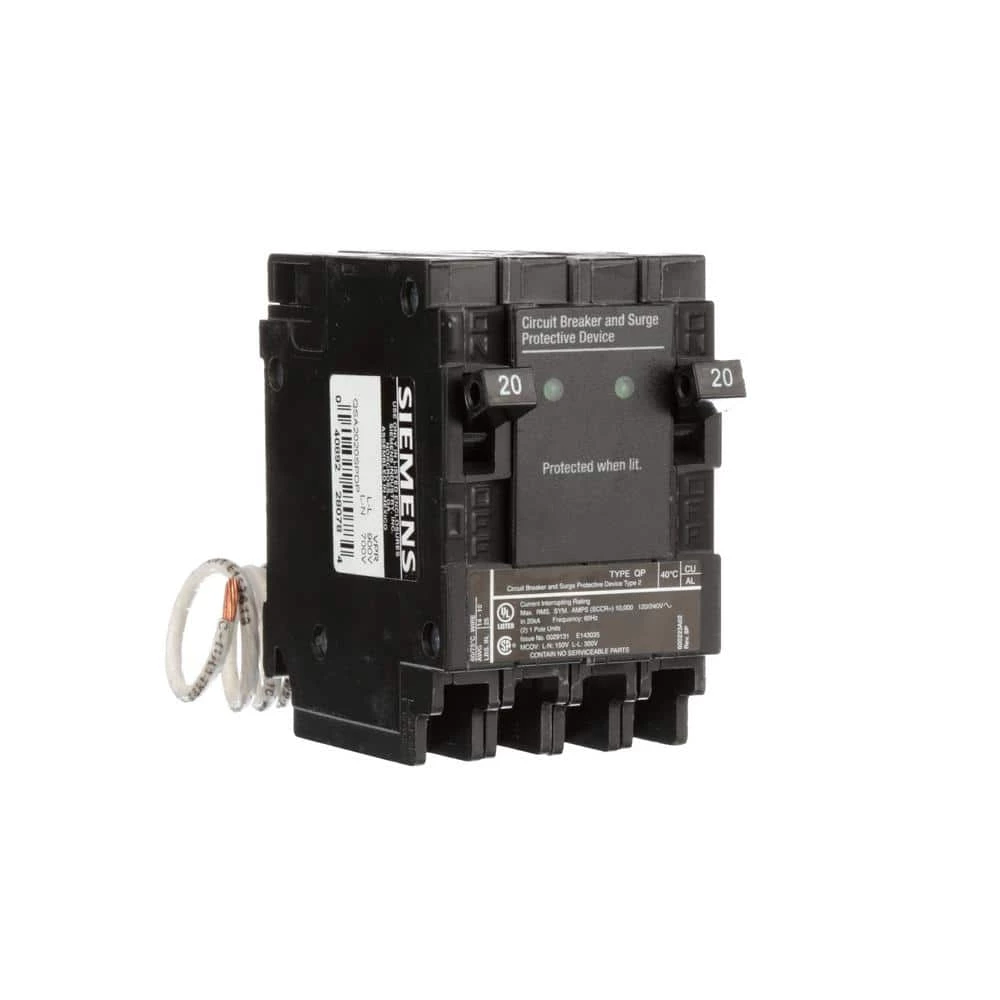20 Amp 6.5 in. Whole House Surge Protected-Circuit Breaker by Siemens 3 20 Amp 6.5 in. Whole House Surge Protected-Circuit Breaker by Siemens - Image 3