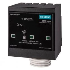 BoltShield QSPD 240V, 3-Pole, Three Phase, 3-Wire 65kA Plug-In Surge Protection Device by Siemens
