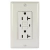 20 Amp 125-Volt GFCI Duplex Outlet Self-Test Wall Plate, White by ASI
