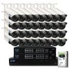 32-Channel 5MP NVR 8TB Security Camera System with 32 Wired IP Cameras Bullet Varifocal Zoom, Mic, Human Detection by GW Security