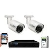8-Channel 5MP 1TB NVR Security Camera System with 2 Wired Bullet Cameras 2.8 mm Fixed Lens Built-In Mic Human Detection by GW Security